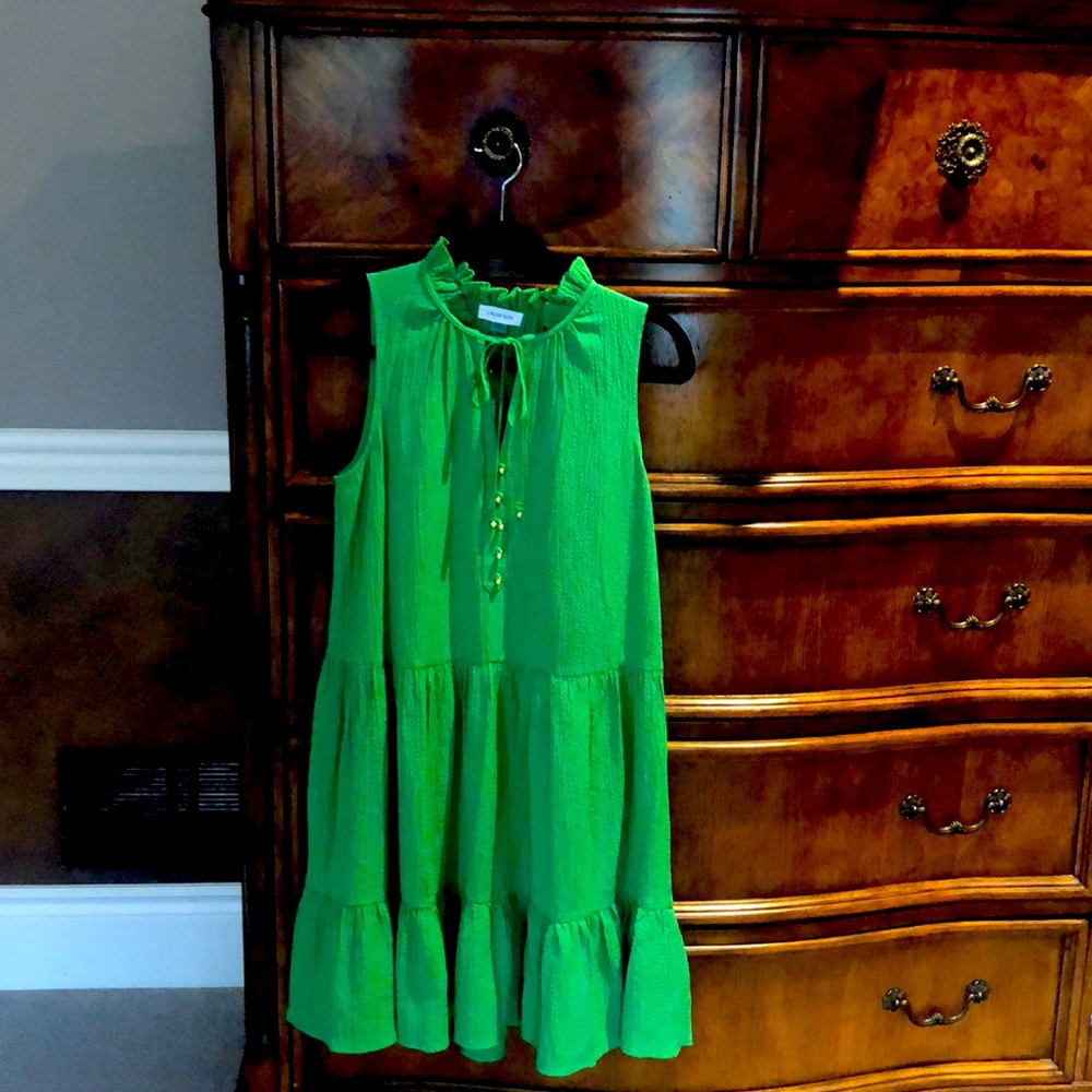 Garden green sleeveless sundress size 8